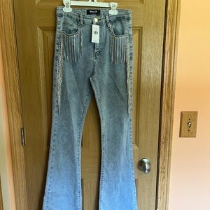 Blue B light wash high rise jeans